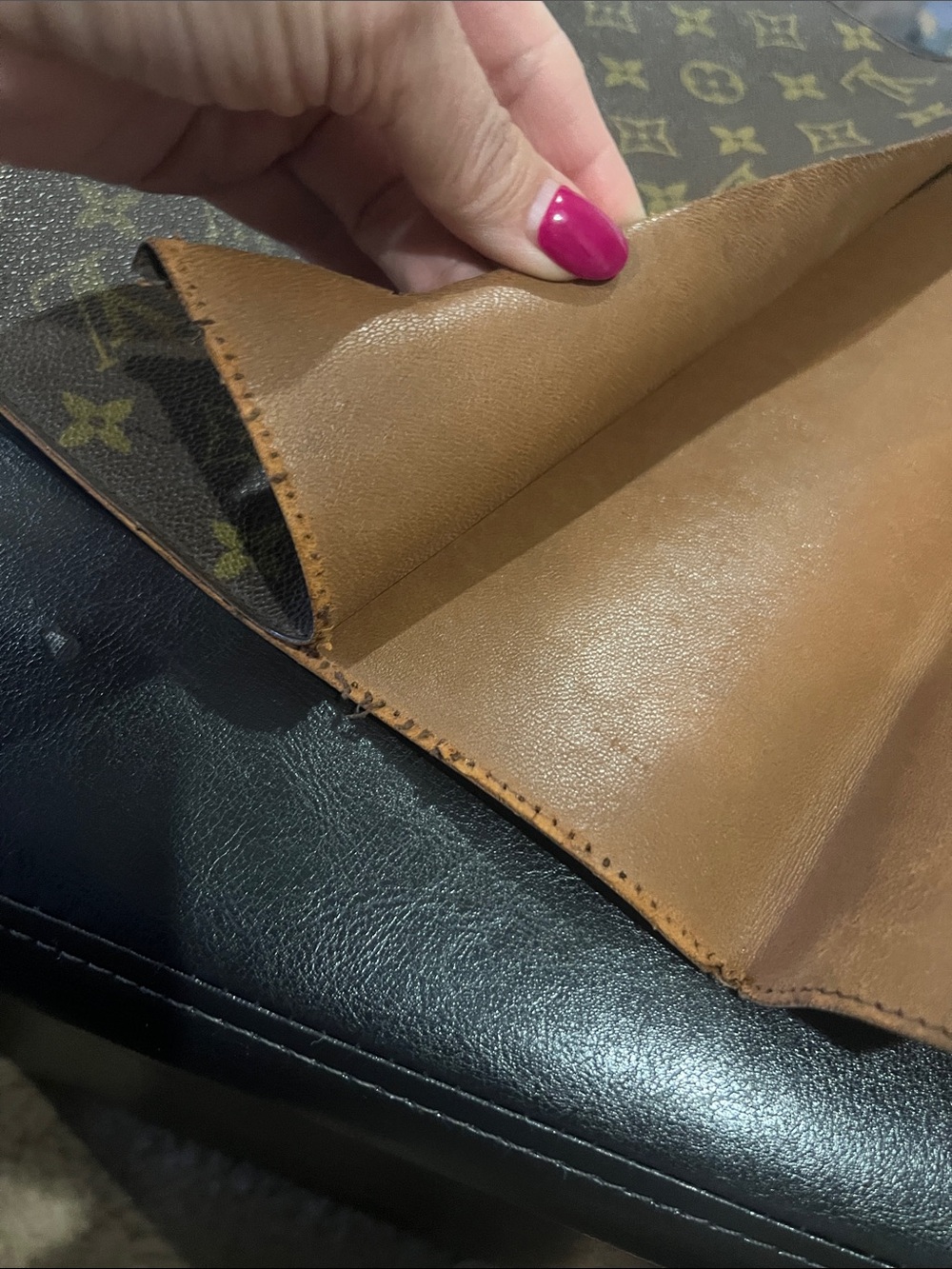 Louis Vuitton Monogram Envelope Beiefcase in Brown with Gold Hardware-Project - Picture 6 of 12